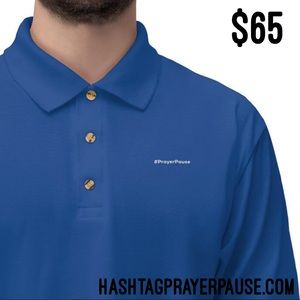 #PrayerPause Signature Men's Jersey Polo Shirt